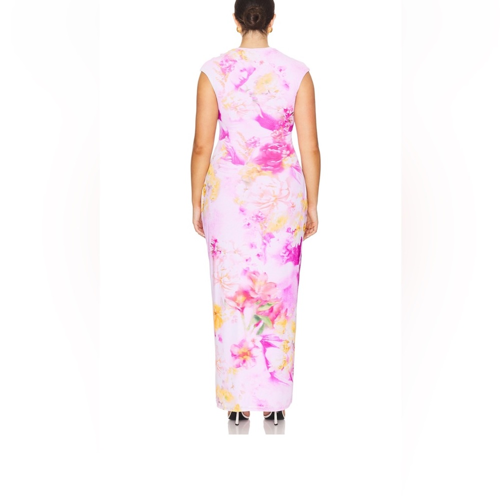AFRM Pink Floral Midi Dress - Picture 2 of 4
